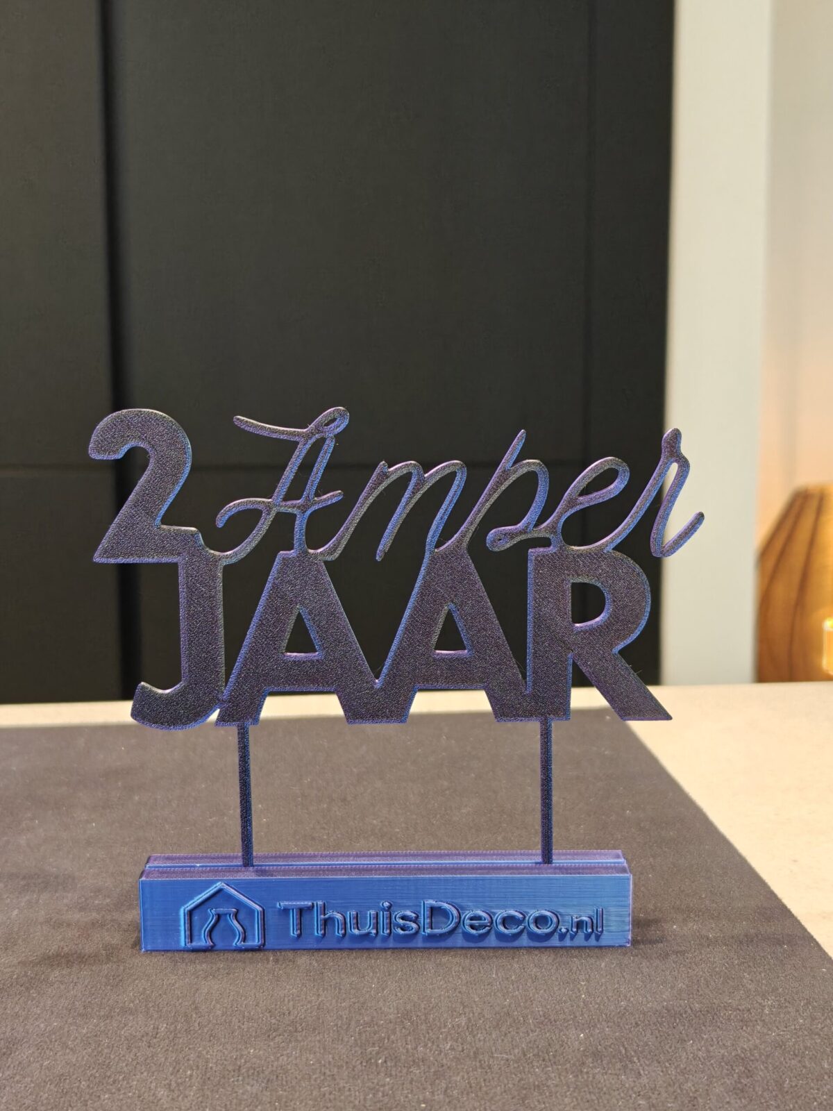 Taarttopper met naam & leeftijd – 3 mm dik – 14/16 cm breed – 11 kleuren (gepersonaliseerd) - Afbeelding 3