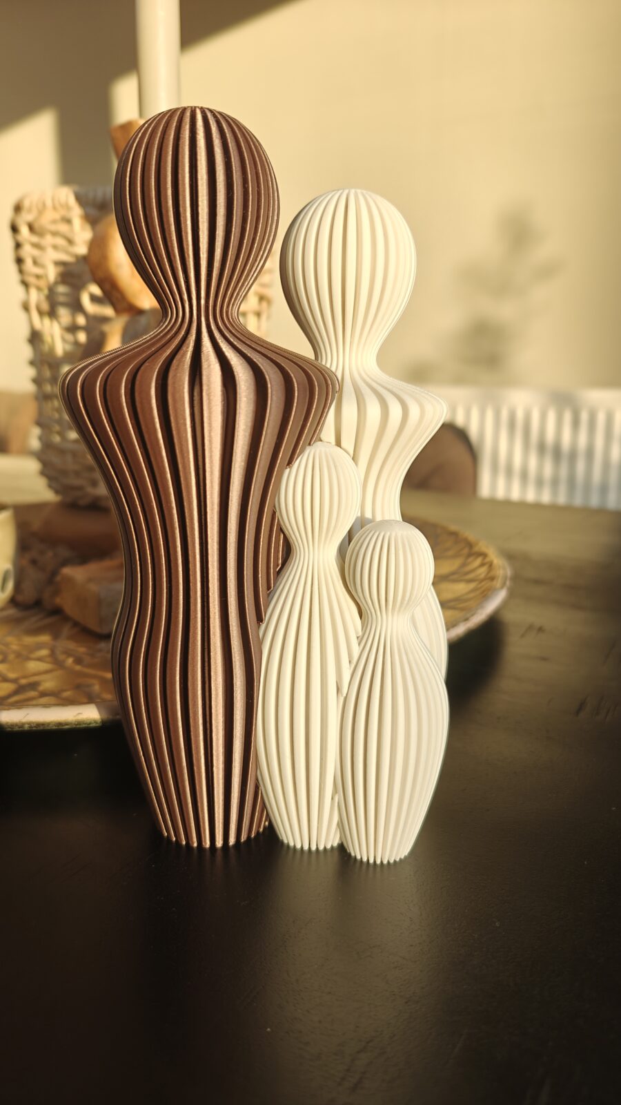 Familiebeeldje Familie & Verbondenheid – 21 cm – 1-4 kinderen – Goud/Brons - Afbeelding 6