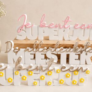 Luxe decoratiecadeau voor juf of meester als bijzonder bedankje aan het einde van het schooljaar
